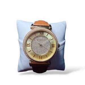 Michael Kors Women's MK2375 Catlin Gold Pave Crystal Watch